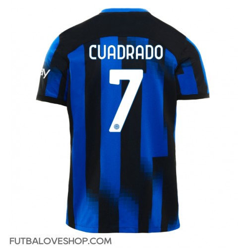 Dres Inter Milan Juan Cuadrado #7 Domáci 2023-24 Krátky Rukáv